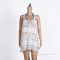 Coton Crochet Beach Cover Up White Wear Maillots de bain